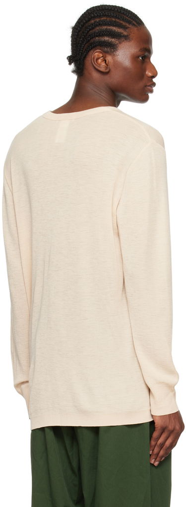 Тениска LEMAIRE Dropped Shoulder Long Sleeve T-Shirt Бежово | TO1113 LJ1005, 2