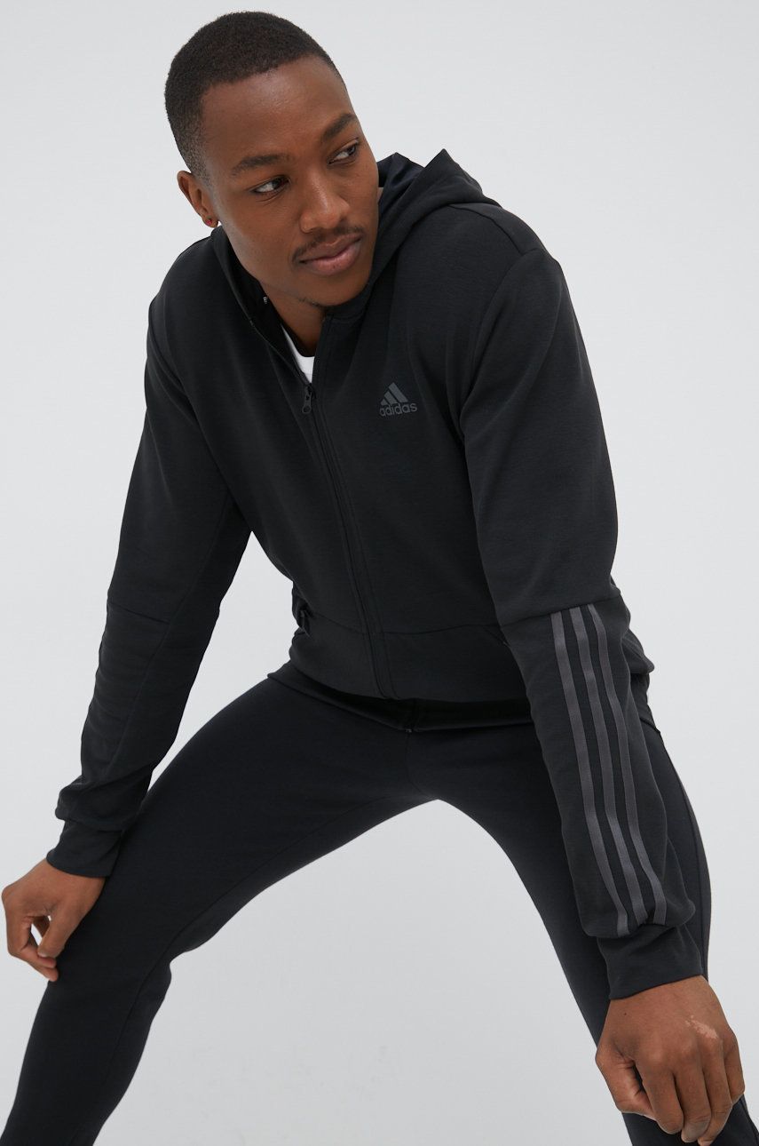 Суитчър adidas Originals Motion Full-Zip Hood Черно | HC0639, 0