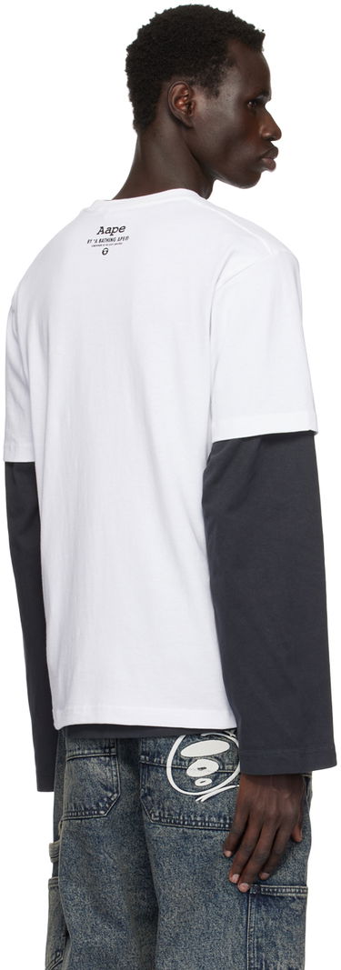 Тениска AAPE by A Bathing Ape AAPE By A Bathing Ape 'Union' T-Shirt Бяло | AAPTEM1561XXNWHX, 2