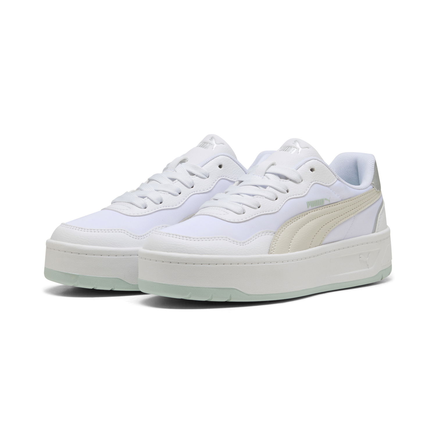 Кецове и обувки Puma Court Lally Skye Aqua Metallics Бяло | 401613_01, 1