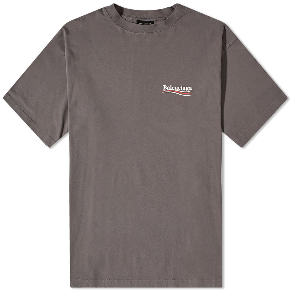 Тениска Balenciaga Large Fit Tee "Smoke Grey" Сиво | 641675-TNVG5-1227, 0