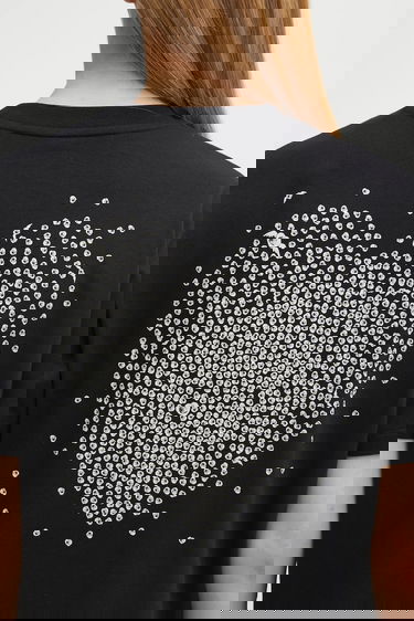 Тениска Carhartt WIP Cotton S/S Hearts Of Hartts T-Shirt Черно | I035477.89XX, 4