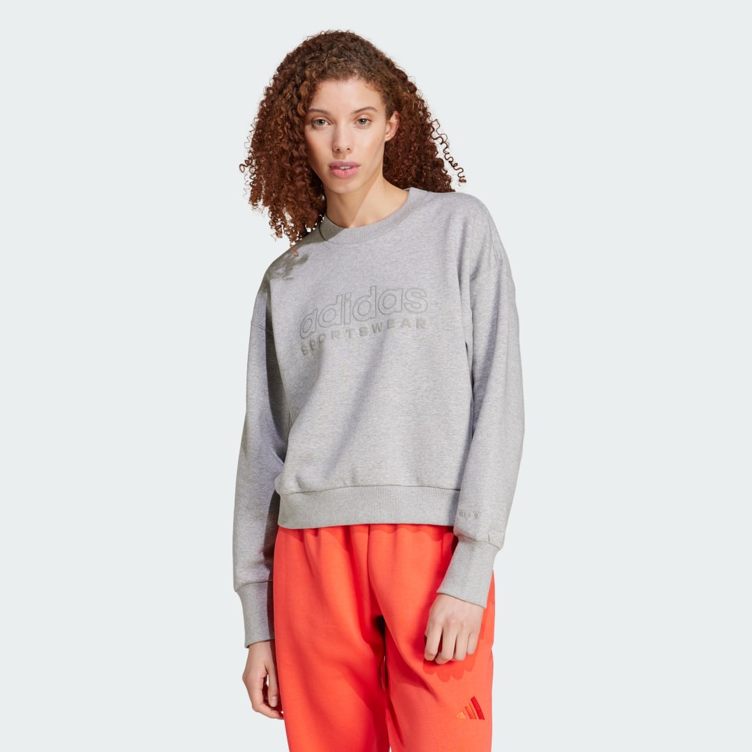Пуловер adidas Performance Loose Fleece Sweatshirt Сиво | IY6839, 0