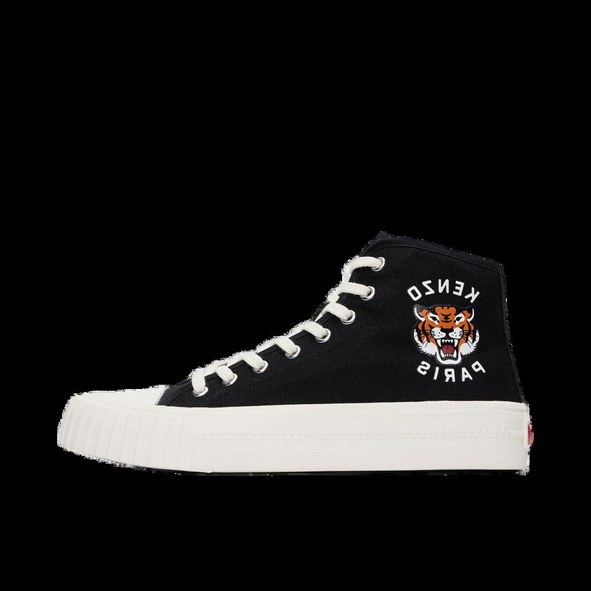 Кецове и обувки KENZO Paris Foxy High-Top Canvas "Black" Черно | FE55SN025F76