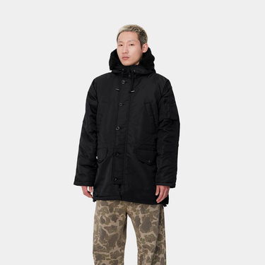 Парка Carhartt WIP Hooded Parka with Faux-Fur Lining Черно | I033929_9, 6