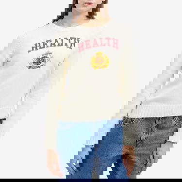 Пуловер Sporty & Rich NY Health Crest Knitted Sweater Бяло | WS065506240CR01-CRM, 2