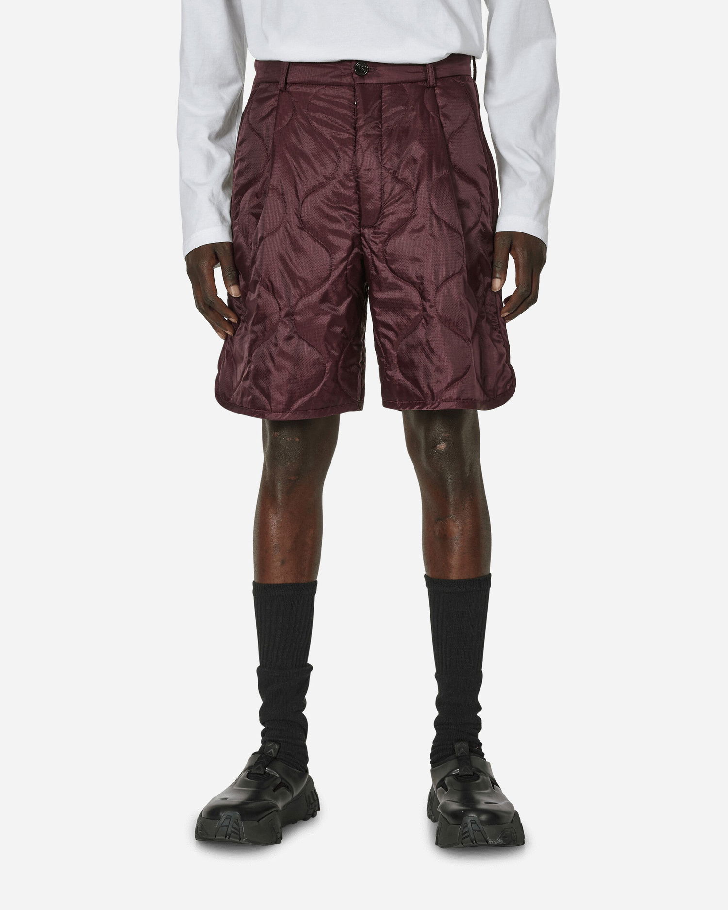Къси панталони Dries Van Noten Padded Shorts Auber Бургунди | 241-020955-8502 357, 0