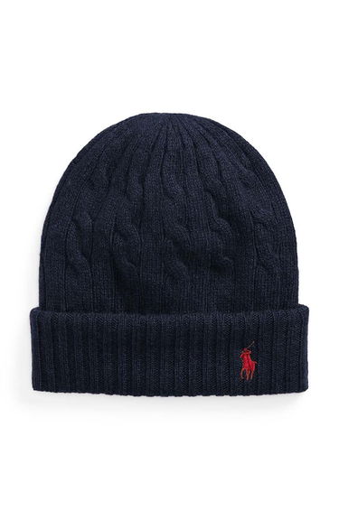 Шапка Polo by Ralph Lauren Cable-Knit Beanie Синьо | 455956315, 0