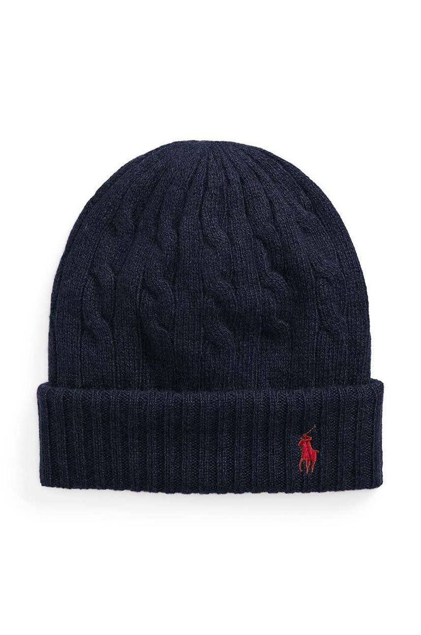 Шапка Polo by Ralph Lauren Cable-Knit Beanie Синьо | 455956315