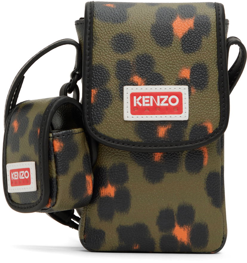 Flexstyle KENZO Paris Flower Phone Pouch Зелено | FD52PM708B01