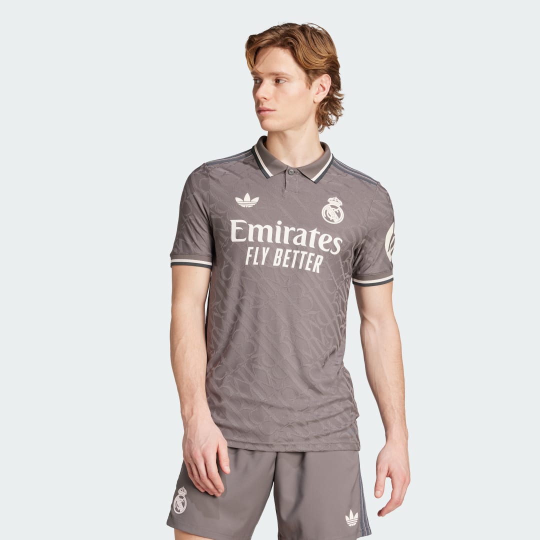 Поло тениска adidas Performance Real Madrid 24/25 Third Jersey Сиво | JX2120, 0
