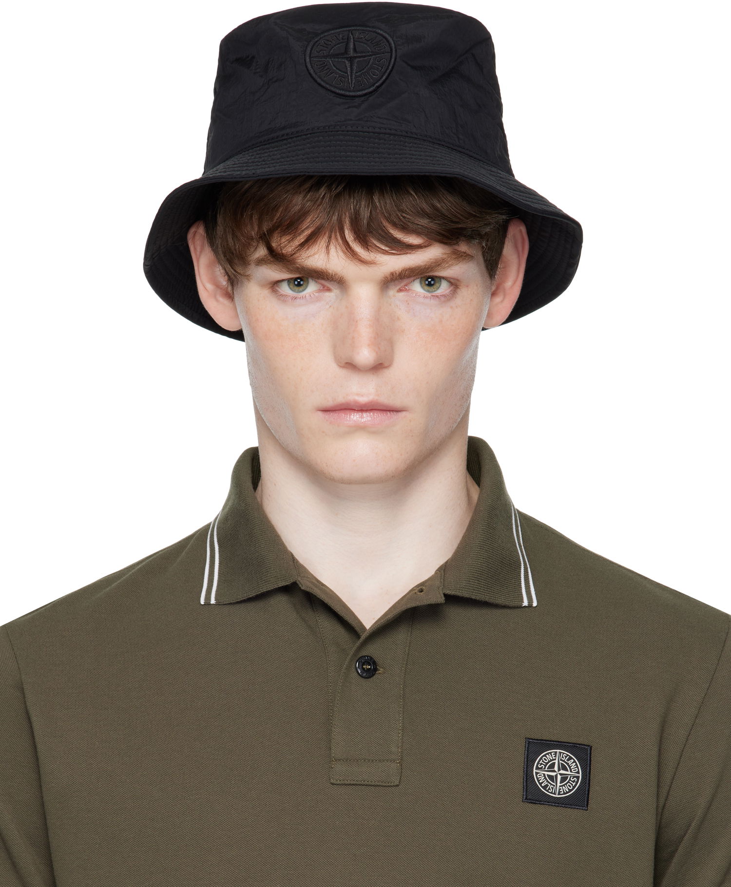 Шапка Stone Island Nylon Metal ECONYL Bucket Hat Зелено | K2S15 9100012 S0076, 0