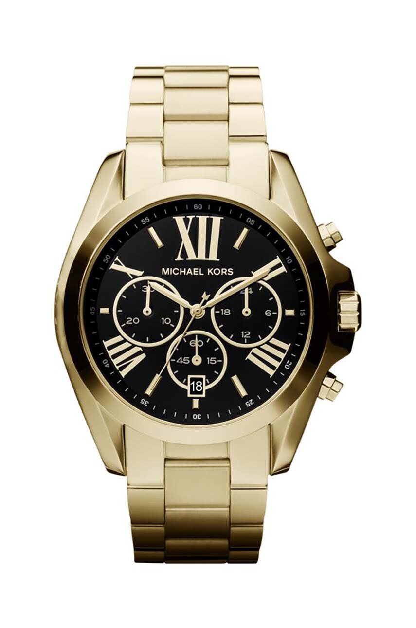 Часовник Michael Kors Gold Tone Watch With Chronograph And Black Dial Металик | MK5739, 0