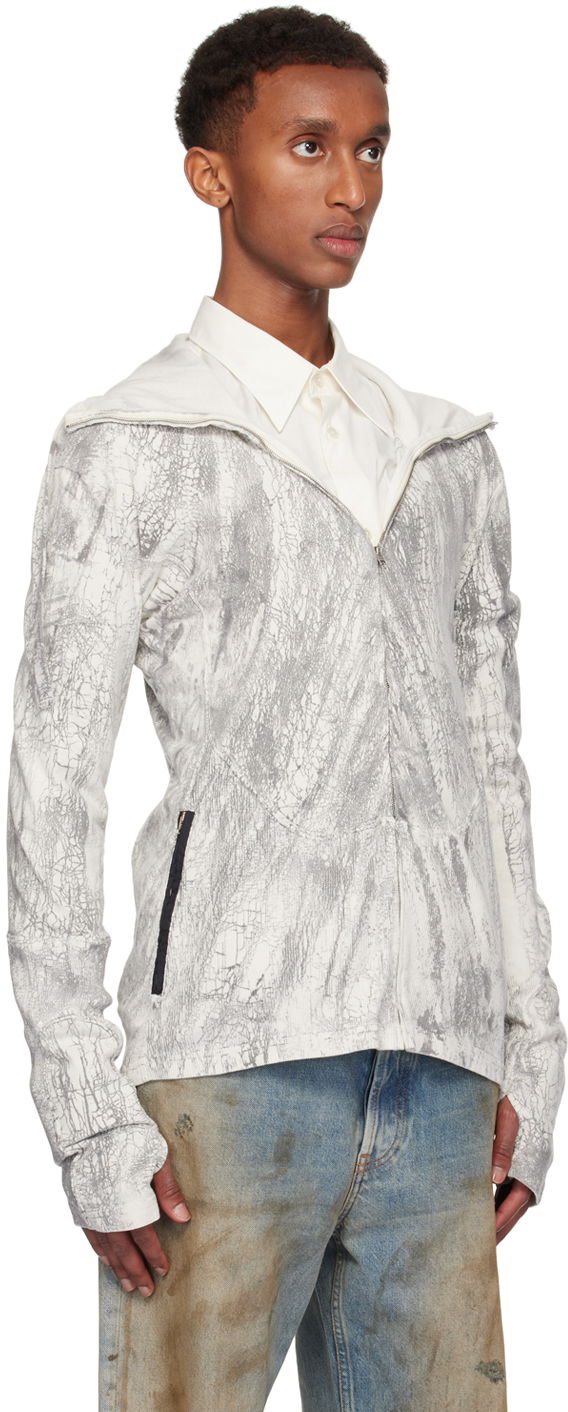 Суитчър Acne Studios Acne Studios Dyed Zip Hoodie Сиво | BI0203-, 1
