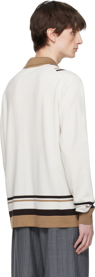 Пуловер Dolce & Gabbana Dolce&Gabbana Wool DG Embroidery Cardigan Кафяво | GXV35ZJFMDU, 2