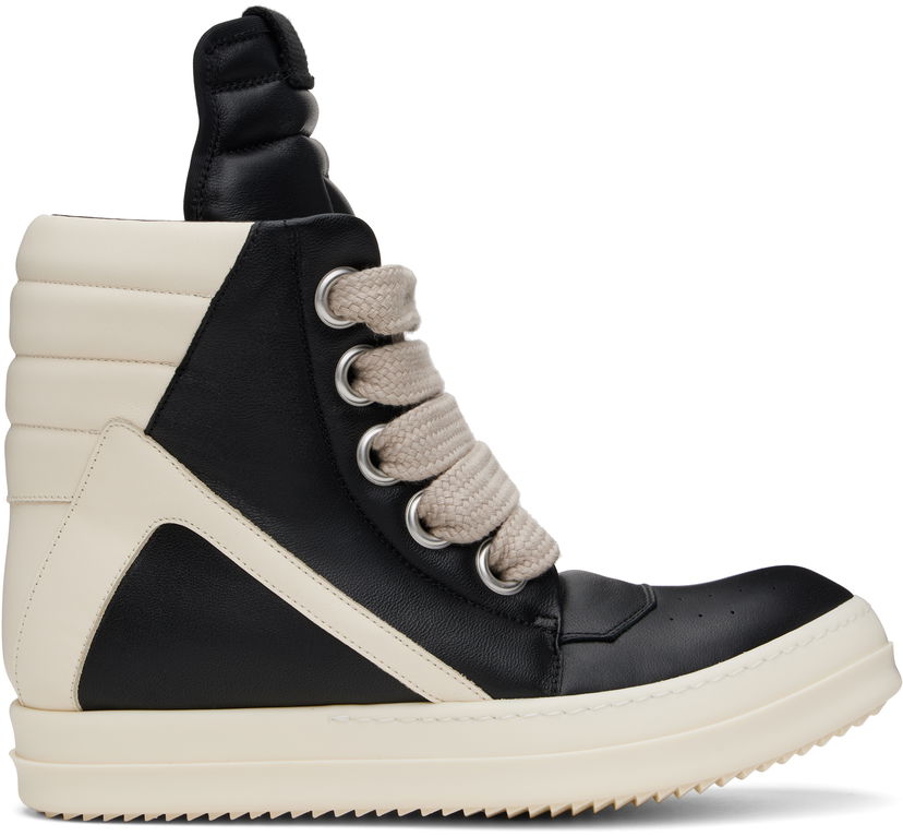 Кецове и обувки Rick Owens Rick Owens Hollywood Jumbolace Geobasket Черно | RU01E5898 LLPPW2