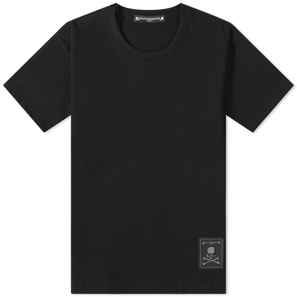 Тениска Mastermind WORLD Emblem Logo Tee Черно | MW22S09-TS030-BLK, 0