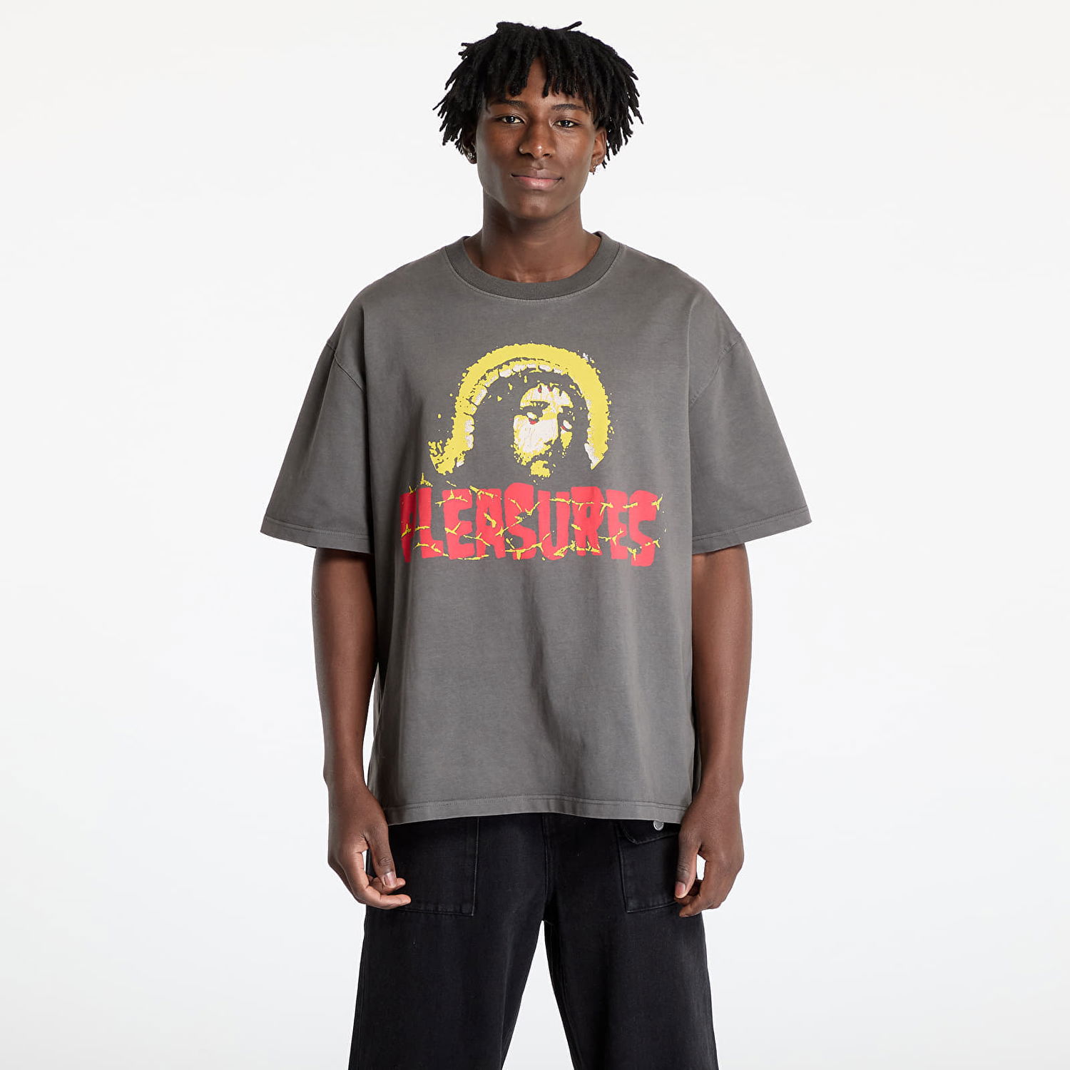 Тениска Pleasures PLEASURES Chosen Heavyweight T-Shirt Сиво | P24W033 BLACK, 0