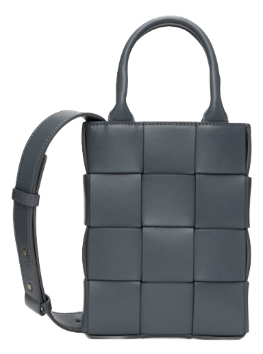 Голяма пазарска чанта Bottega Veneta Mini Cassette Tote Bag Сиво | 744036 VB1K0