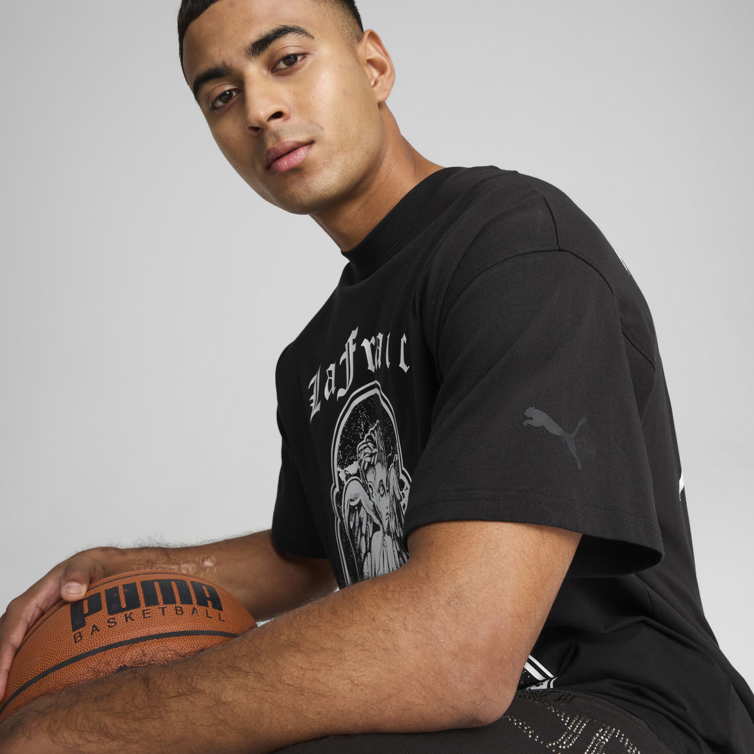 Тениска Puma Hoops x LaFrancé Graphic T-Shirt Черно | 630778_01, 1