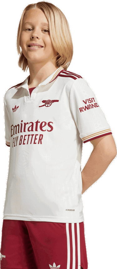 Фланелка adidas Originals Arsenal Jersey 3rd 2025/26 Junior Бяло | ji9546, 4