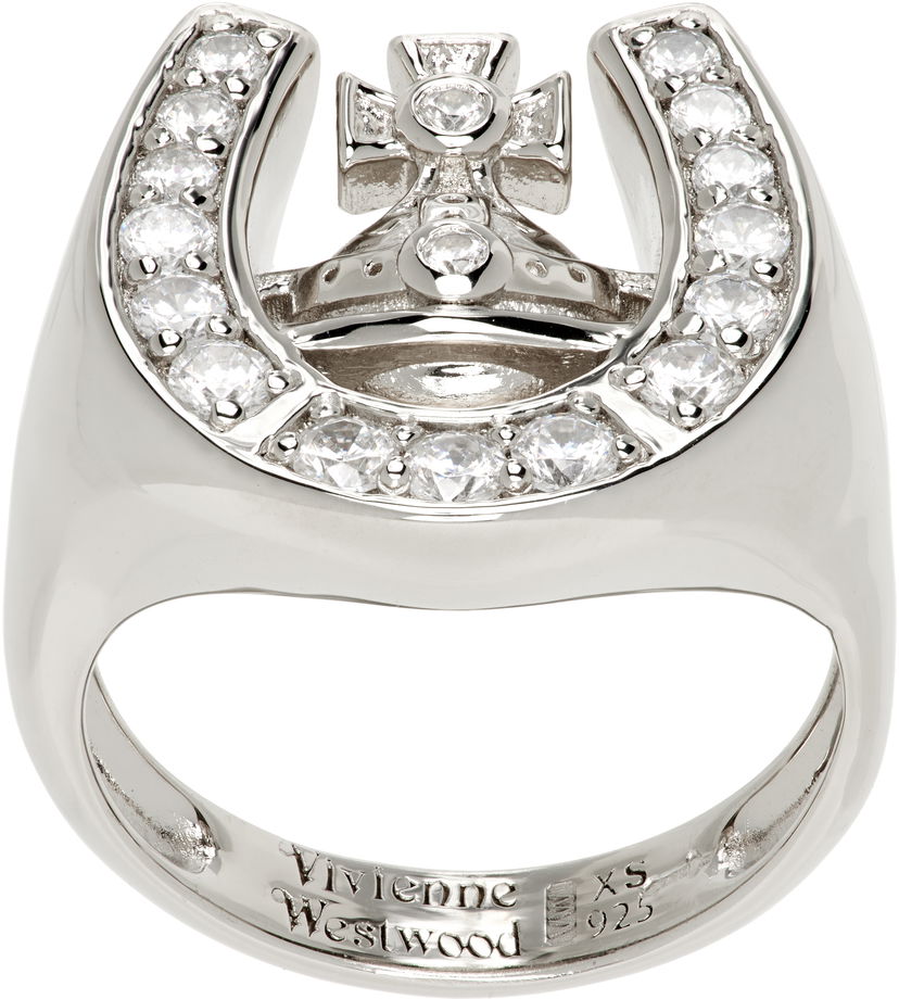Пръстен Vivienne Westwood Mare Horseshoe Orb Crystal Ring Металик | 64020019-01P102-