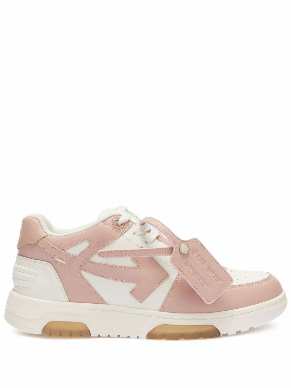 Кецове и обувки Off-White Out Of Office OOO "White Pink" W Бяло | OWIA259S22LEA0010130, 0
