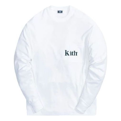 Тениска KITH KITH Quinn Long Sleeve T-Shirt Бяло | KH3994-101
