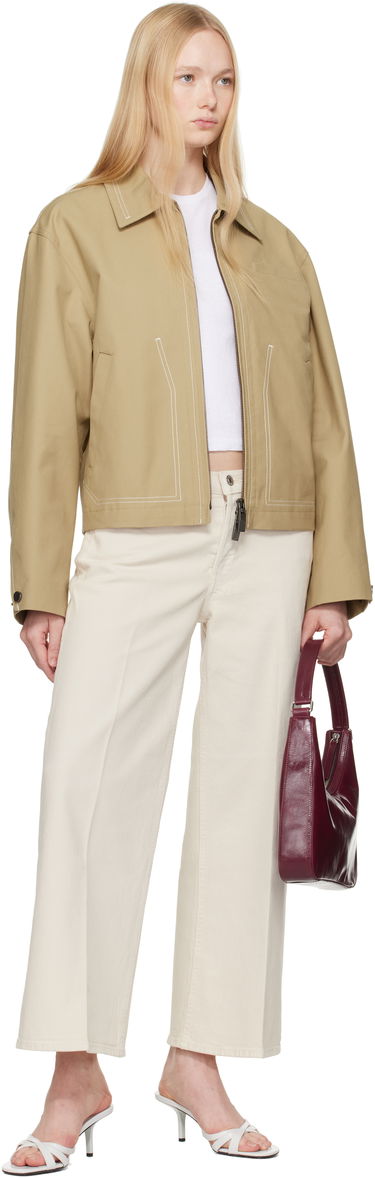 Дамска чанта BY FAR BY FAR Rhea Creased Leather Shoulder Bag Бургунди | MWBSB027CL034RD028PL, 3