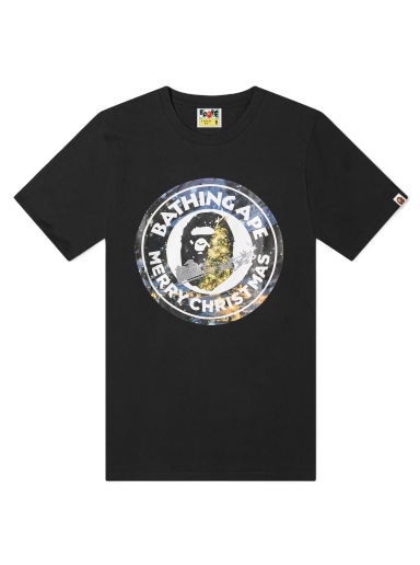 Тениска BAPE Christmas Busy Works Tee Черно | 001TEI701014FBLK