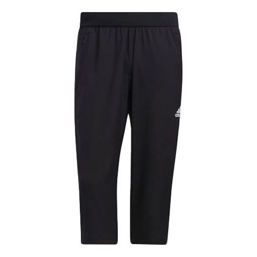 Спортни панталони adidas Originals Aero3s Capri Training Cropped Pants Черно | GM0329, 0