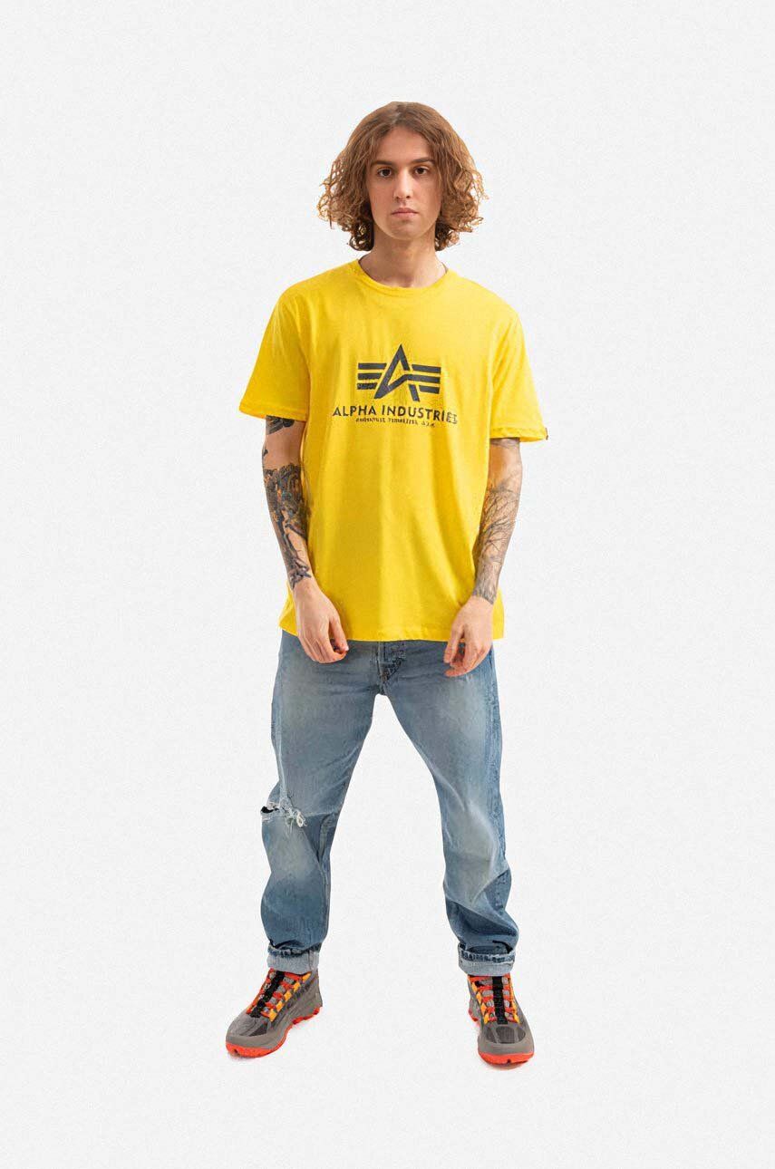Тениска Alpha Industries Alpha Industries Basic T-Shirt Жълто | 100501.465, 1