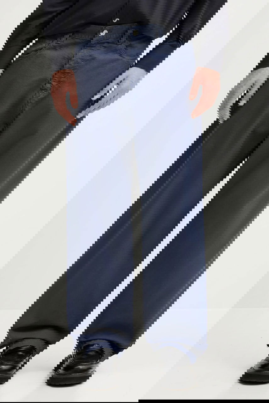 Панталони Carhartt WIP Landon Wide Leg Cotton Pants Тъмно синьо | I034806.2OTGD, 0