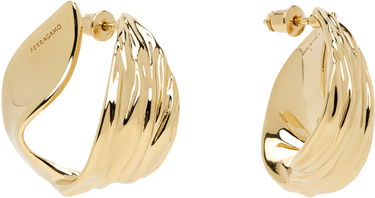 Обеци FERRAGAMO Ferragamo Draped Earrings Жълто | 783320, 1