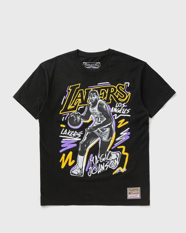 Тениска Mitchell & Ness Mitchell & Ness Los Angeles Lakers Magic Johnson Chalked Up T-Shirt Черно | TP10221-LALBLCK, 0