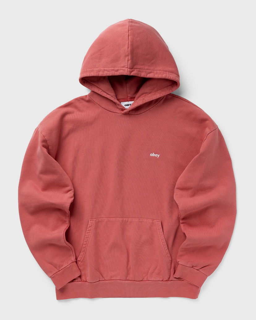 Суитчър OBEY Lowercase Pigment Hood Червено | 112470194-MIR