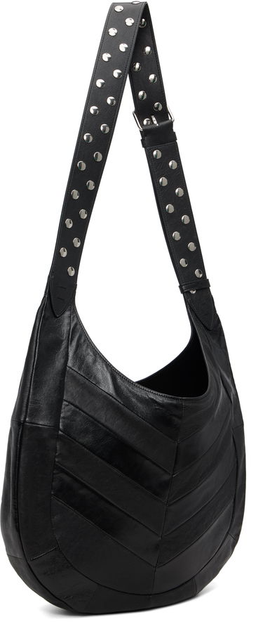 Чанта през рамо Valentino Valentino Garavani Boho Nappa Leather Chevron Pattern Bag Черно | 7Y0B0S29GHA, 2