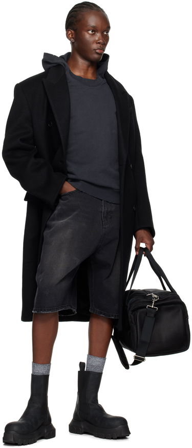 Суитчър We11done We11done Wide Neck Hoodie Черно | WD-TH2-24-801-U-BK, 3