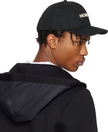 Шапка с козирка Moncler Moncler Embroidered Logo Gabardine Baseball Cap Черно | K10913B0005404863, 2