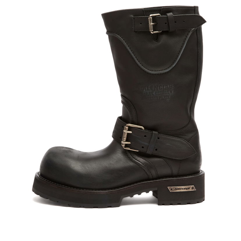 Кецове и обувки Balenciaga Balenciaga Venom Leather Boots Size EU 40 Черно | 833581-WBEQ1-1000