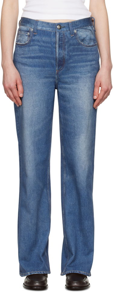 Дънки rag & bone rag & bone Miramar Terry Shea Ankle-Length Jeans Синьо | WCW25S70008200, 0