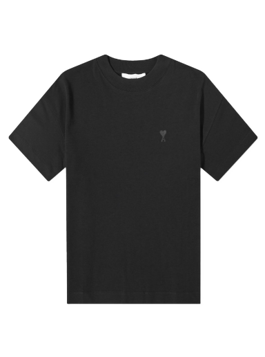 Тениска AMI Tonal Heart Tee Черно | UTS012-726-001