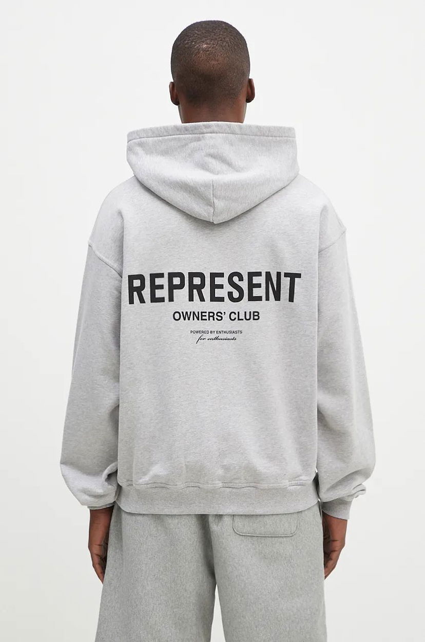 Суитчър Represent Clo Owners Club Zip Hoodie Grey Сиво | OCM41122.158