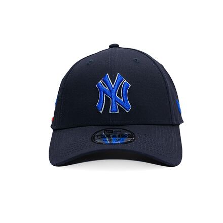 Шапка с козирка New Era New Era MLB Side Patch 9FORTY NY Yankees Adjustable Cap Тъмно синьо | 60595231, 1