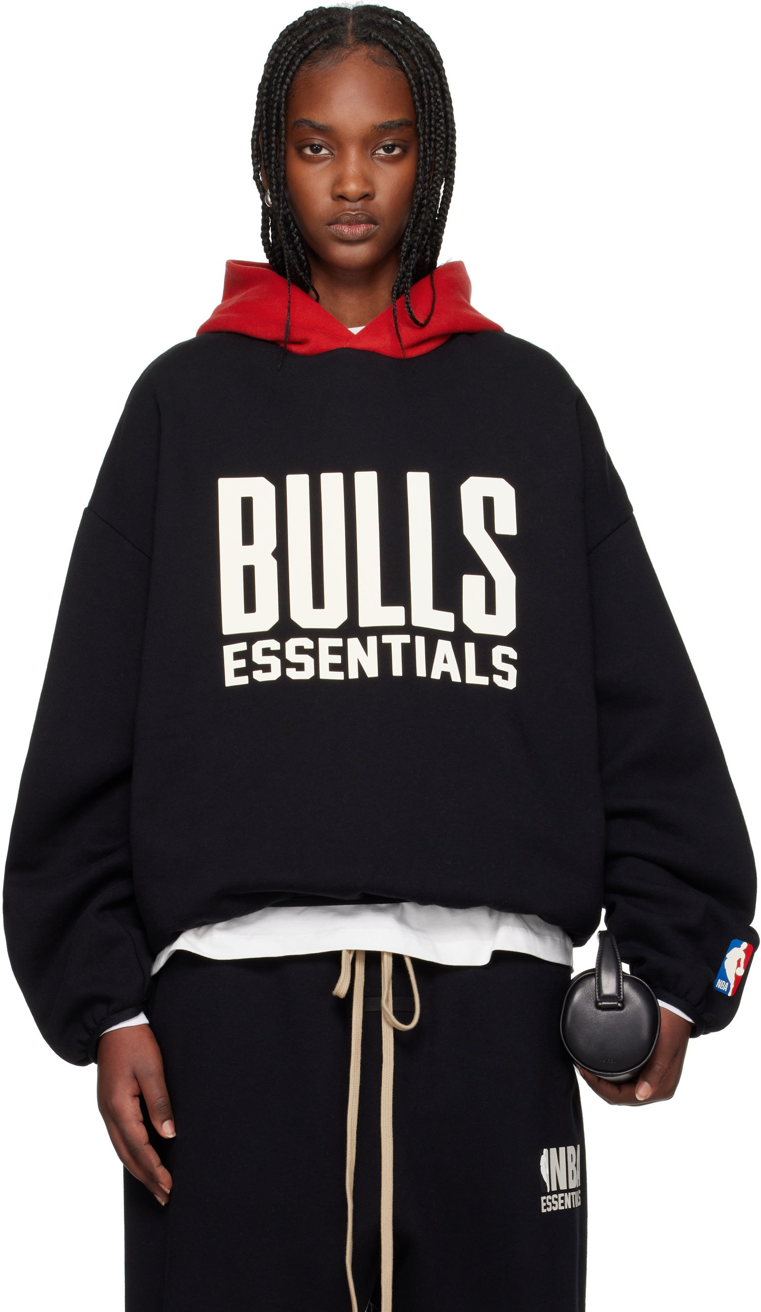 Суитчър Fear of God Fear of God ESSENTIALS NBA Bulls Pullover Hoodie Черно | 192AL246504F, 0