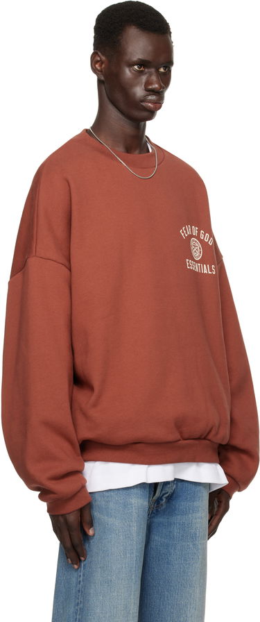 Пуловер Fear of God Fear of God ESSENTIALS Fleece Crewneck Sweatshirt Кафяво | 192HO246266F, 1