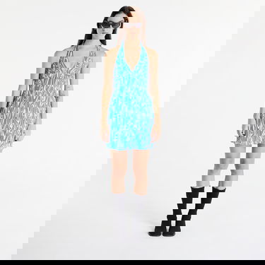 Pокля Tommy Hilfiger Psychedelic Halter Dress Синьо | DW0DW15181 0G0, 2