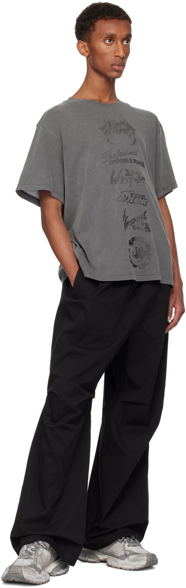 Тениска We11done We11done Multi Logo Graphic T-Shirt Сиво | WD-TT3-24-777-U-CH, 3