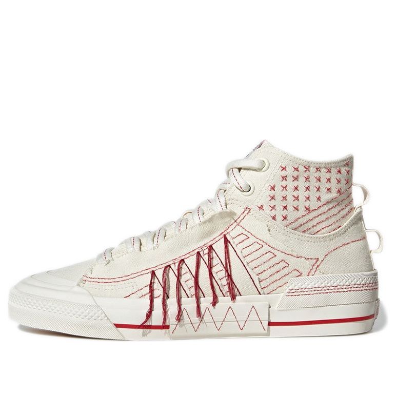 Кецове и обувки adidas Originals Nizza Hi Dl Бяло | GX8534