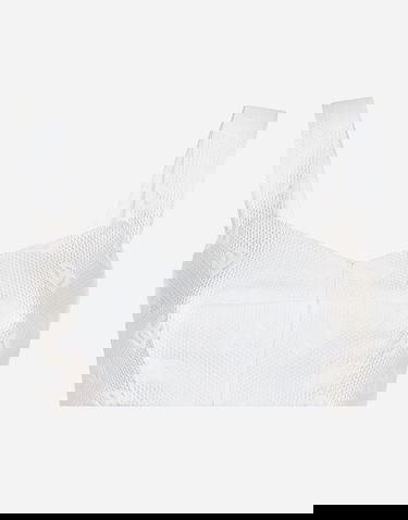 Съкратен топ Dolce & Gabbana Dolce & Gabbana Jacquard Top With All-over DG Logo Бяло | F7Q34THJMOWW0001, 0